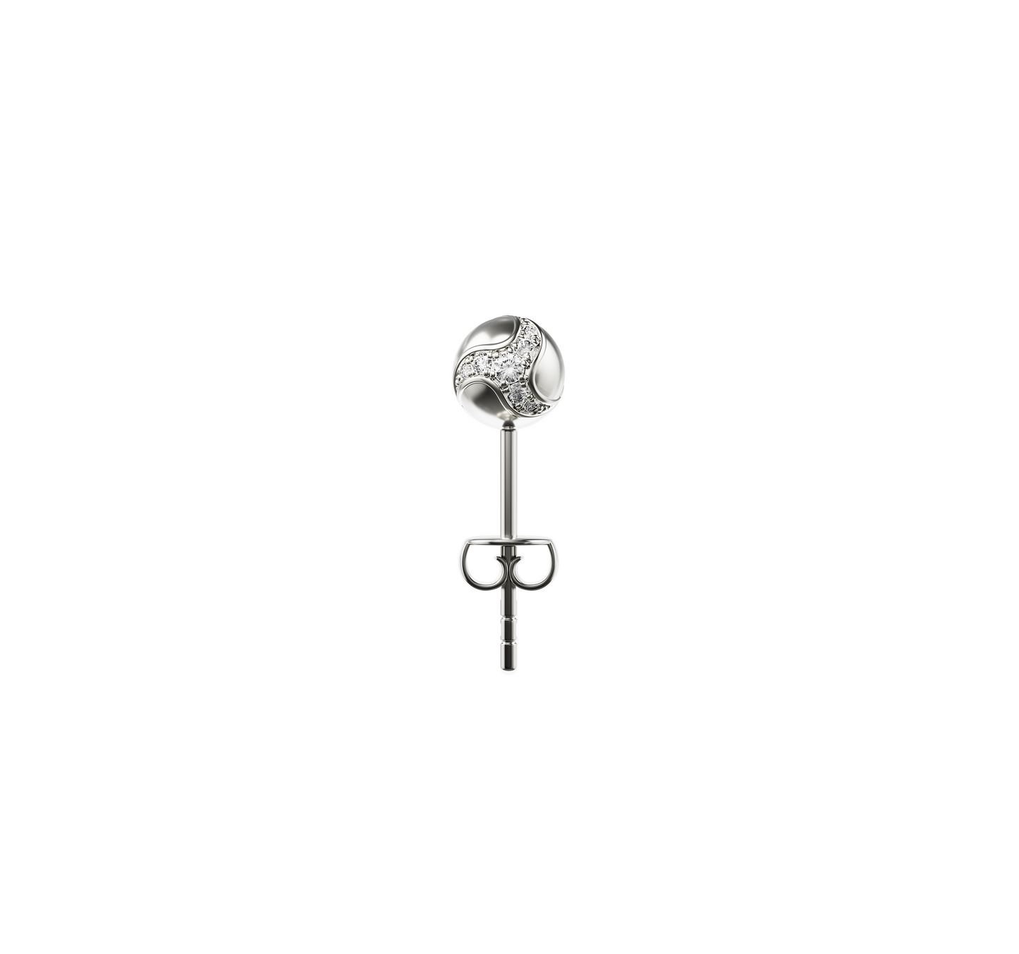 Dragon Ball Ear Stud Silver