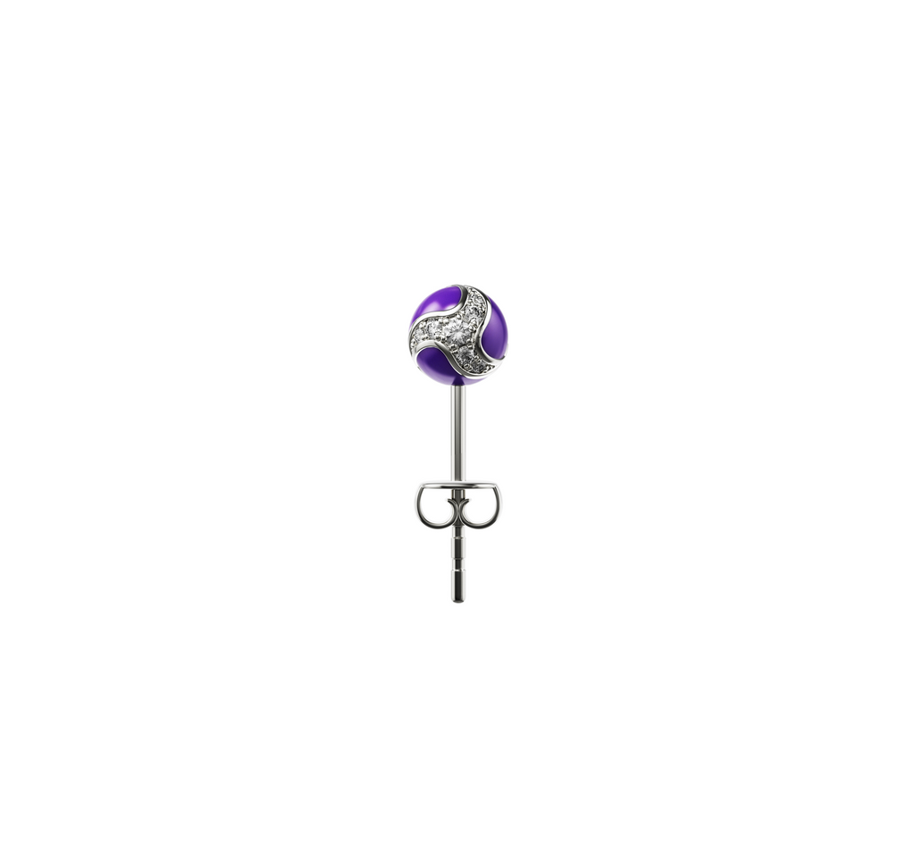Dragon Ball Ear Stud Purple
