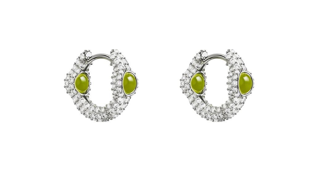 Mini Drip Portal Of Joy Earrings Peridot