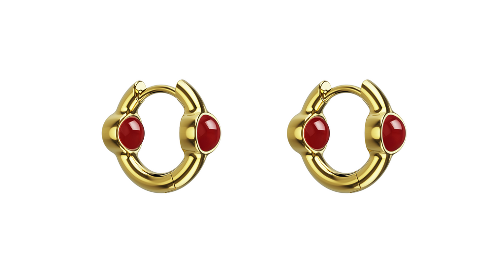 Mini Portal Of Joy Earrings Ruby