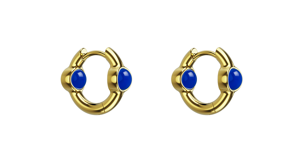 Mini Portal Of Joy Earrings Sapphire