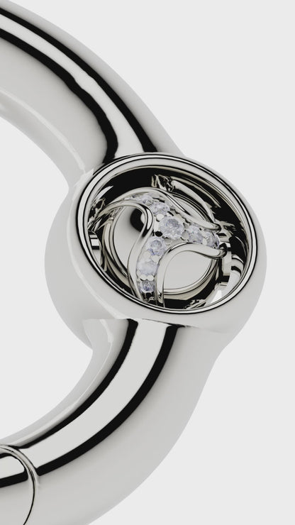 Silver Portal Of Joy Earrings